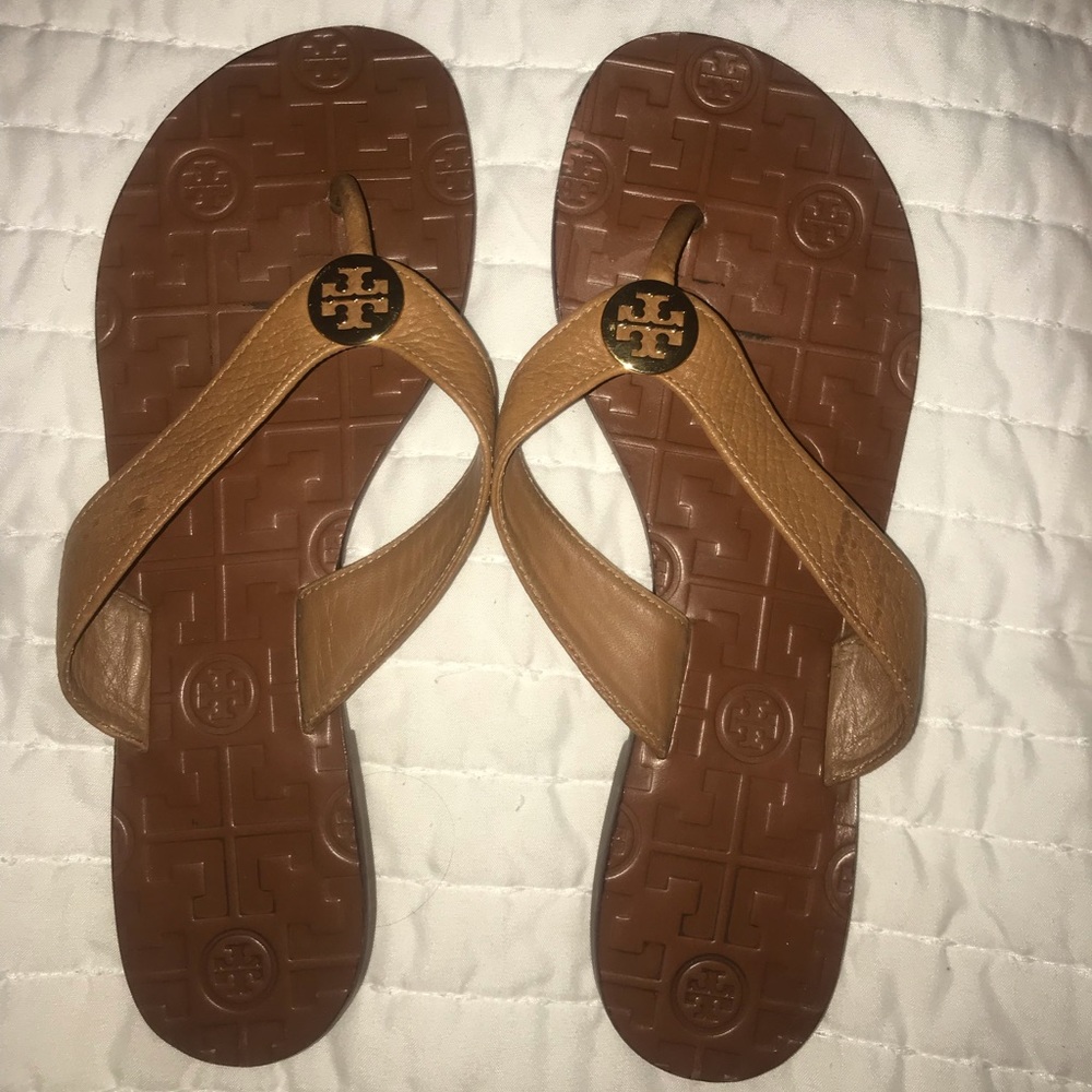 Tory Burch Monroe Brown Leather Sandal-Size 7